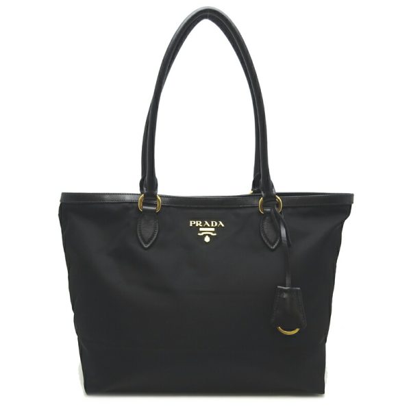 dh71518 1 Prada Nylon Tote Bag Black