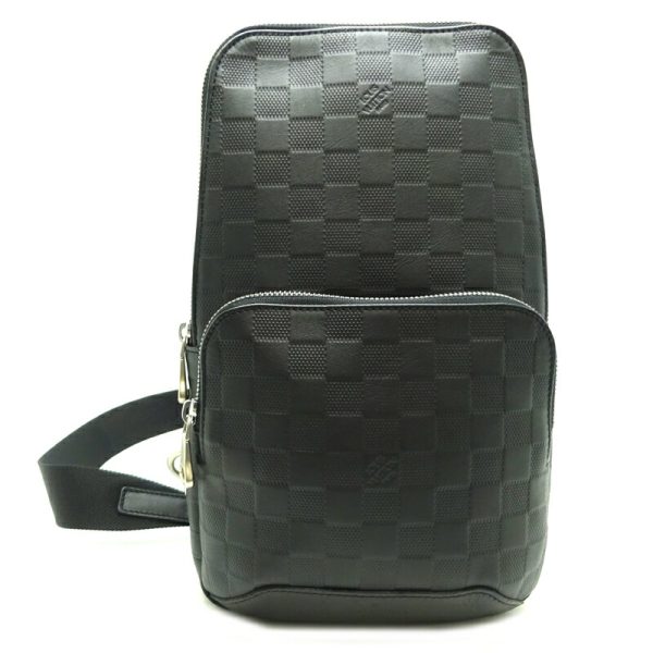 dh71521 1 Louis Vuitton Avenue Sling Bag Damier Infini Body Bag Black