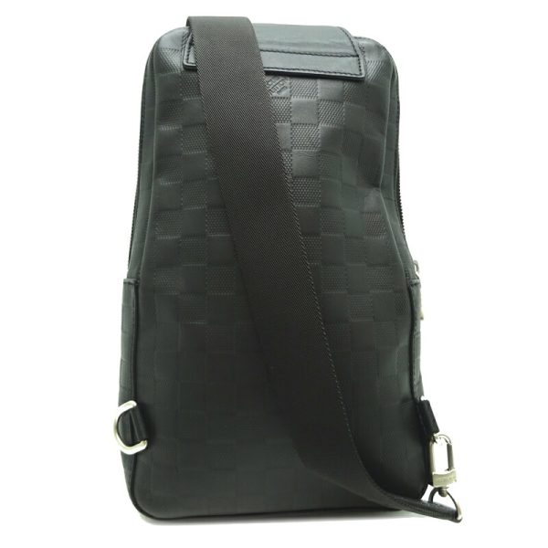 dh71521 2 Louis Vuitton Avenue Sling Bag Damier Infini Body Bag Black