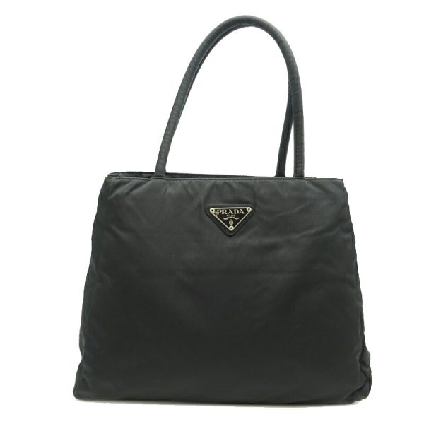 dh71552 1 Prada Nylon Shoulder Bag Tote Black