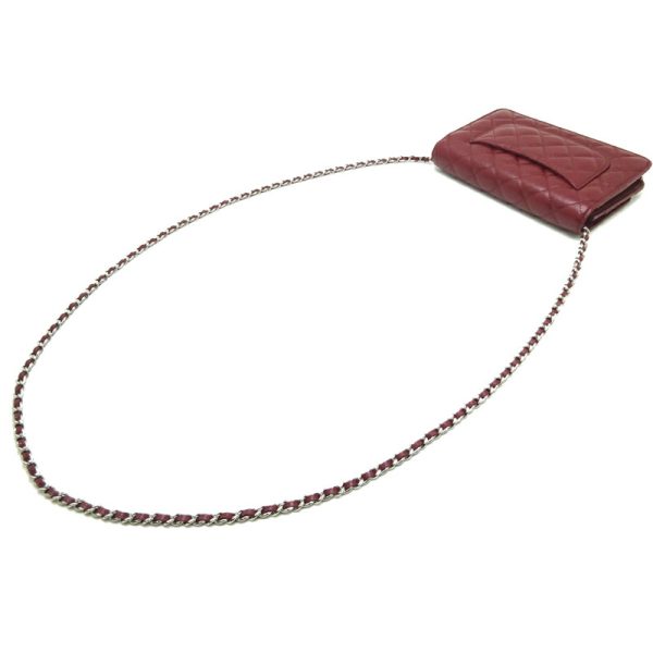 dh71608 4 Chanel Matelasse Chain Wallet Caviar Skin Long Wallet Bordeaux