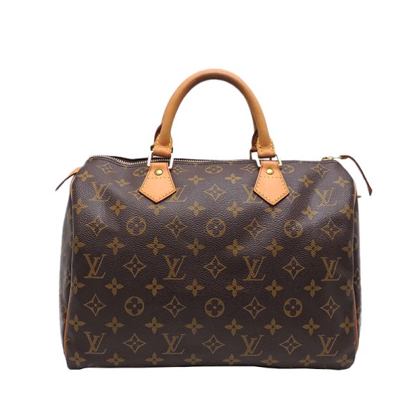 dh71636 2 Louis Vuitton Speedy 30 Monogram Bag Brown