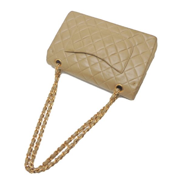 dh71672 4 Chanel Matelasse Chain Lambskin Shoulder Bag Beige