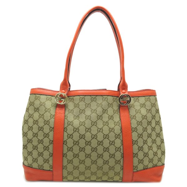 dh71719 1 Gucci Miss GG Tote GG Handbag Beige Orange