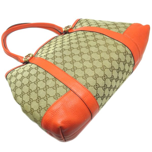 dh71719 3 Gucci Miss GG Tote GG Handbag Beige Orange