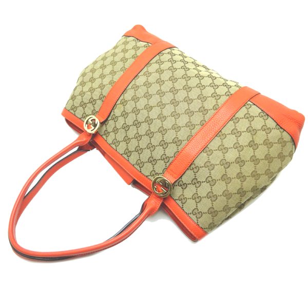 dh71719 4 Gucci Miss GG Tote GG Handbag Beige Orange