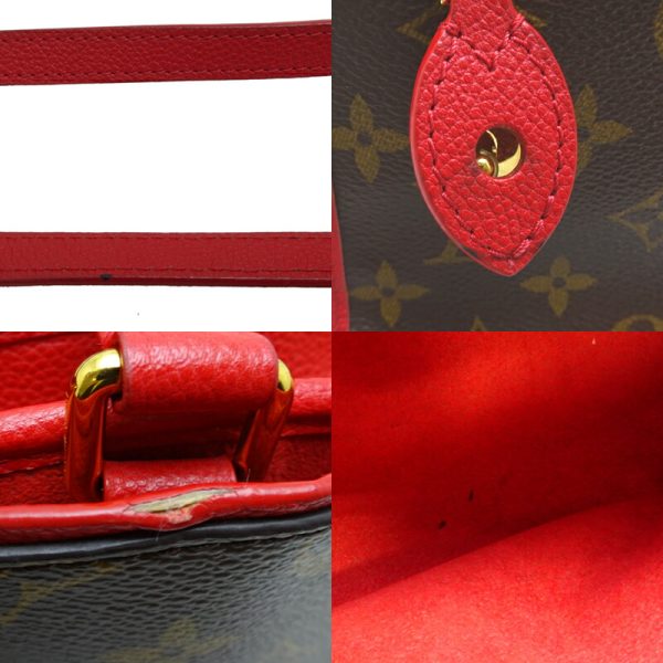 dh71725 8 Louis Vuitton Popincourt PM Monogram Handbag Red