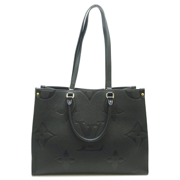 dh71762 1 Louis Vuitton On the Go MM Monogram Empreinte Handbag Black