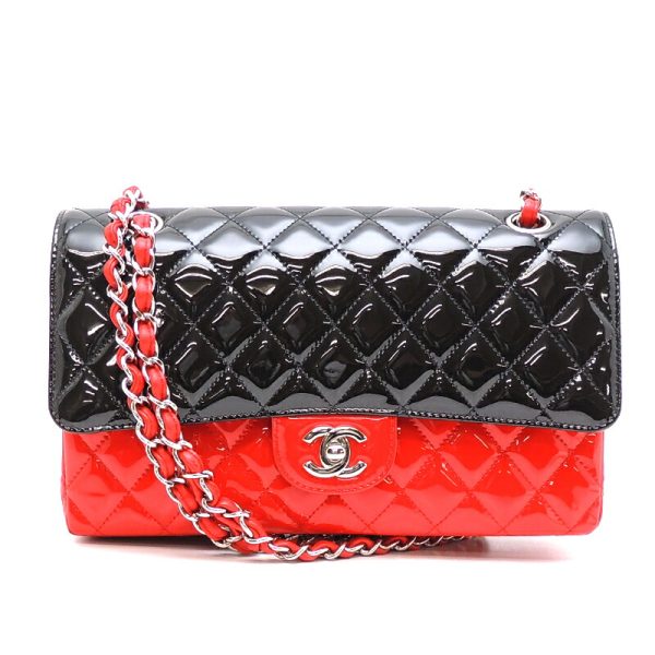 dh72189 1 Chanel Matelasse 25 Chain Patent Shoulder Bag Red