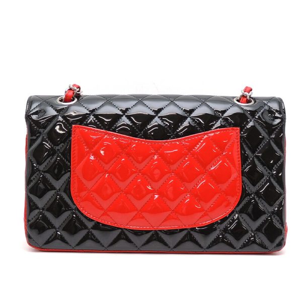 dh72189 2 Chanel Matelasse 25 Chain Patent Shoulder Bag Red