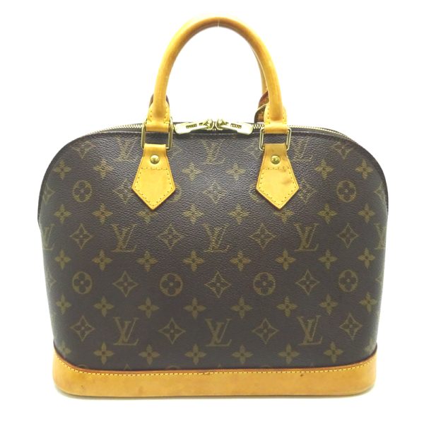 dh73230 2 Louis Vuitton Alma Monogram Handbag Brown