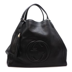 dh73785 1 Louis Vuitton Epi Lussac Tote Bag Leather Black