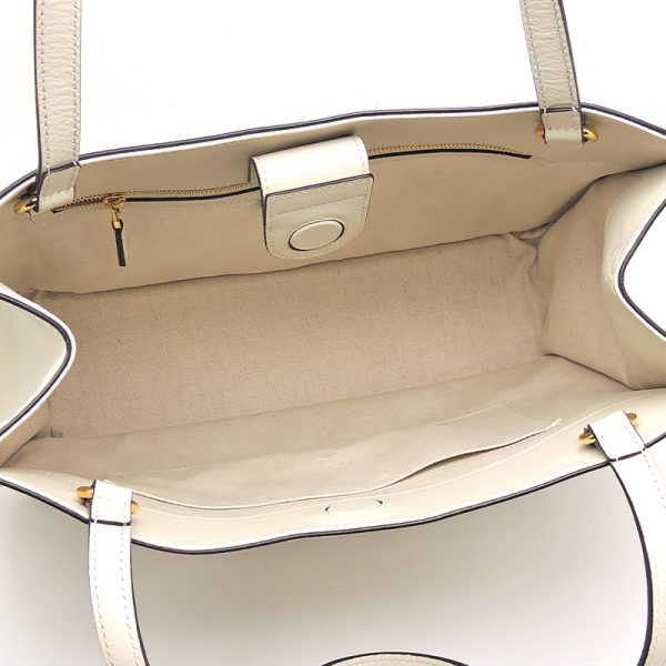 dh73889 6 Gucci Horsebit Tote Bag White