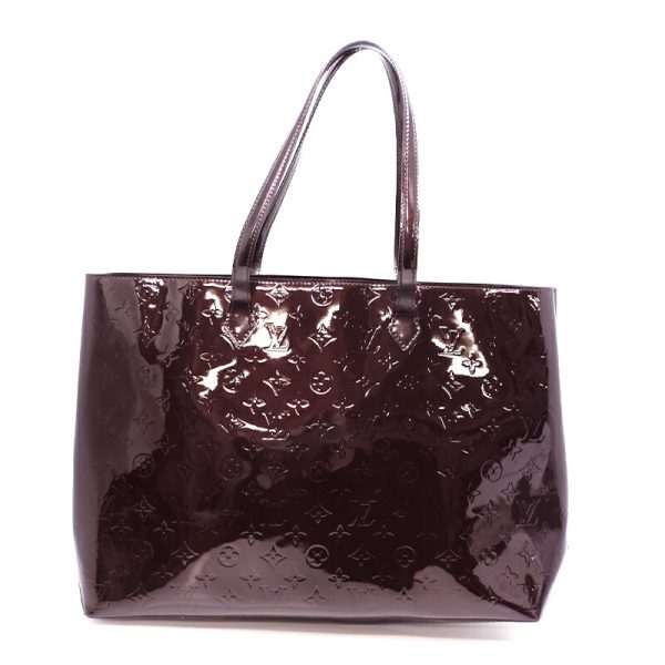 dh73960 2 Louis Vuitton Wilshire GM Vernis Tote Bag Purple