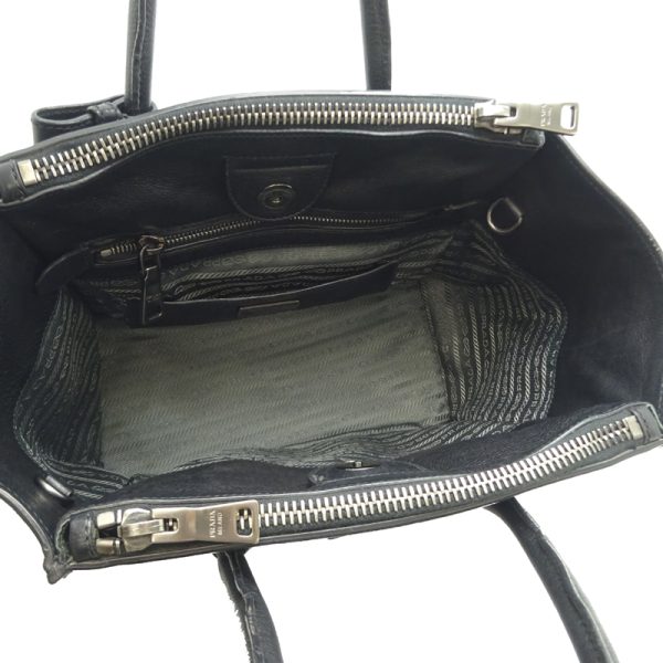 dh74801 6 Prada Handbag 2way Black