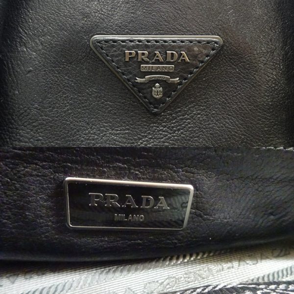 dh74801 7 Prada Handbag 2way Black