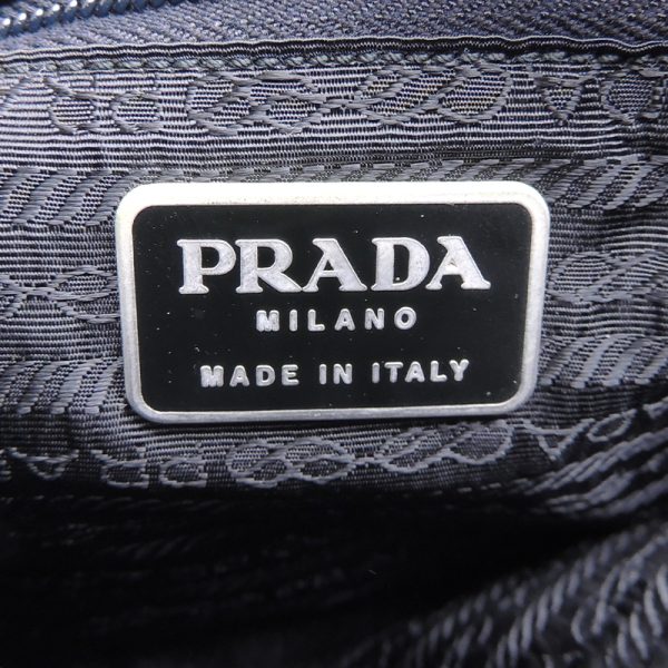 dh74939 7 Prada Nylon Handbag Black