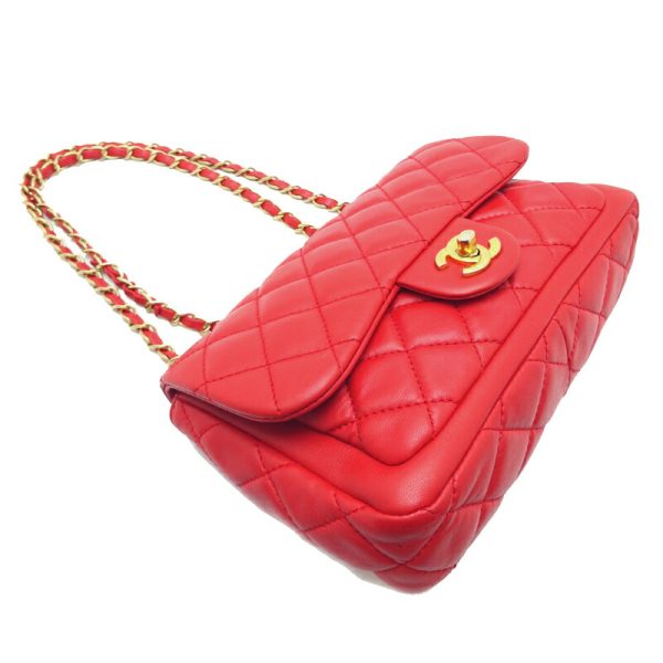 dh75356 3 Chanel Matelasse 23 Chain Lambskin Shoulder Bag Red