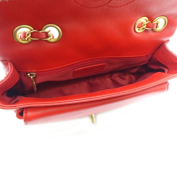 dh75356 6 Chanel Matelasse 23 Chain Lambskin Shoulder Bag Red