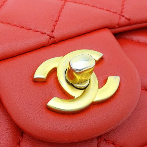 dh75356 8 Chanel Matelasse 23 Chain Lambskin Shoulder Bag Red