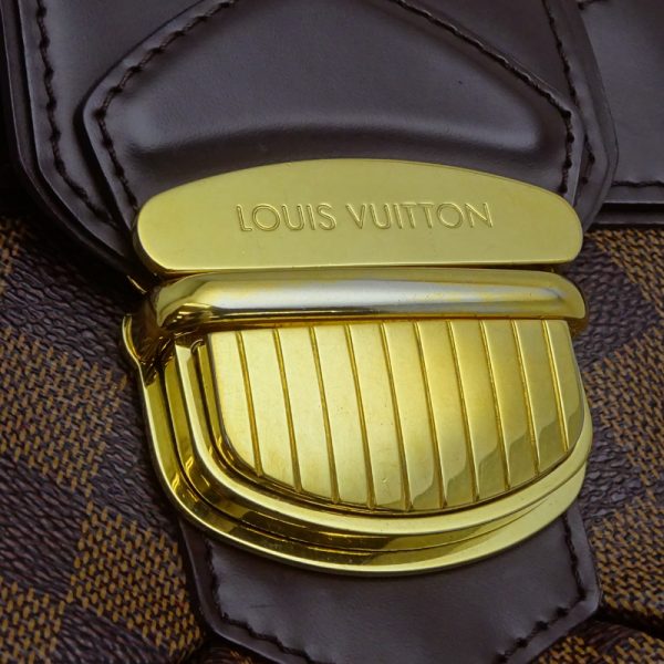 dh75466 7 Louis Vuitton Sistina MM Damier Shoulder Bag Brown