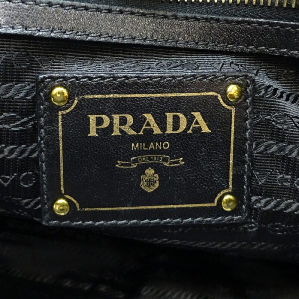 dh75781 7 Prada Handbag Tote Black