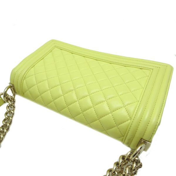 dh76169 4 Chanel Boy Chanel 25 Chain Lambskin Shoulder Bag Yellow