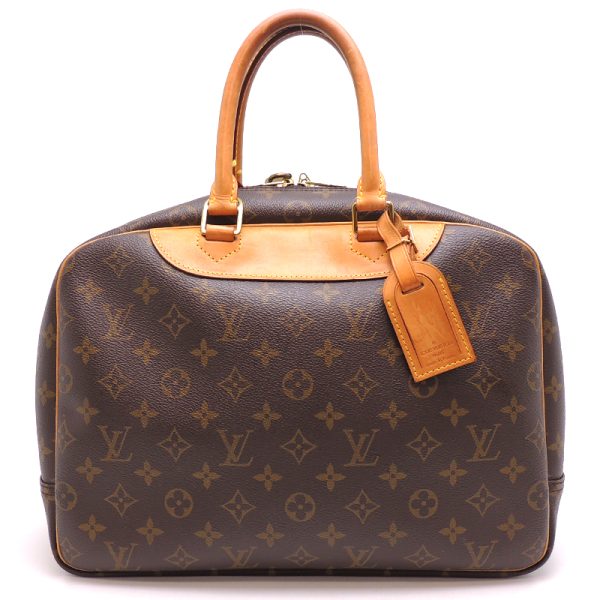 dh76183 2 Louis Vuitton Deauville Monogram Handbag Brown