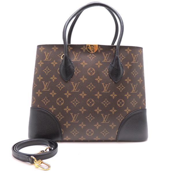 dh76186 1 Louis Vuitton Flandrine 2Way Monogram Handbag Brown