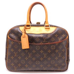 dh76333 1 Louis Vuitton Dauphine MM Monogram Shoulder Bag Brown