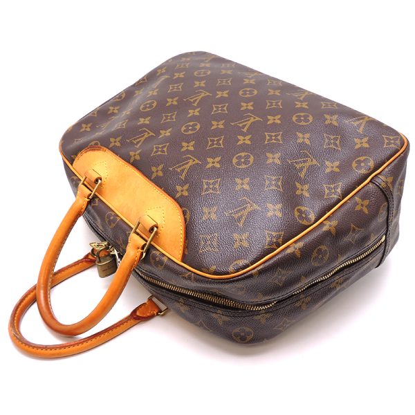 dh76333 4 Louis Vuitton Deauville Monogram Handbag Brown