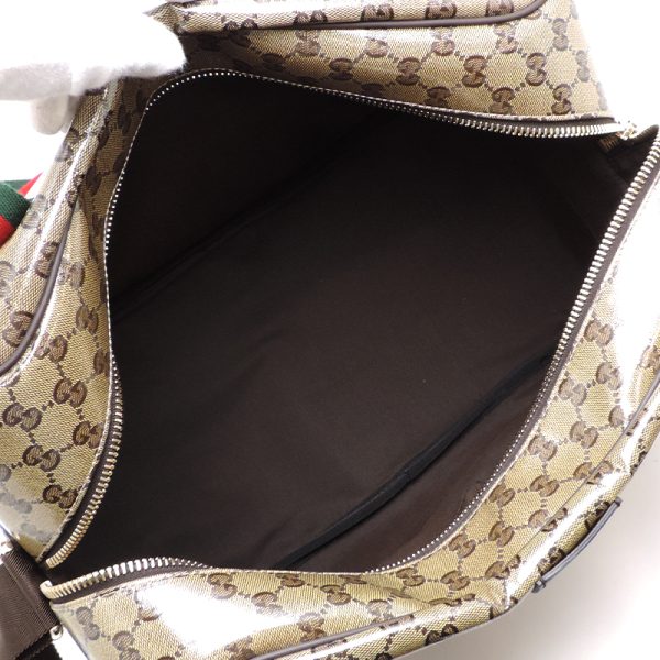 dh76625 6 Gucci GG Crystal Bag Beige Green Red