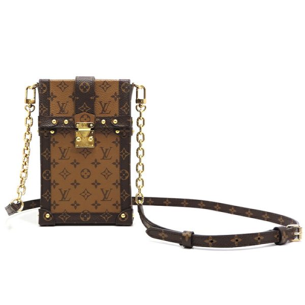 dh76987 1 Louis Vuitton Mini Pochette Trunk Monogram Shoulder Bag Brown