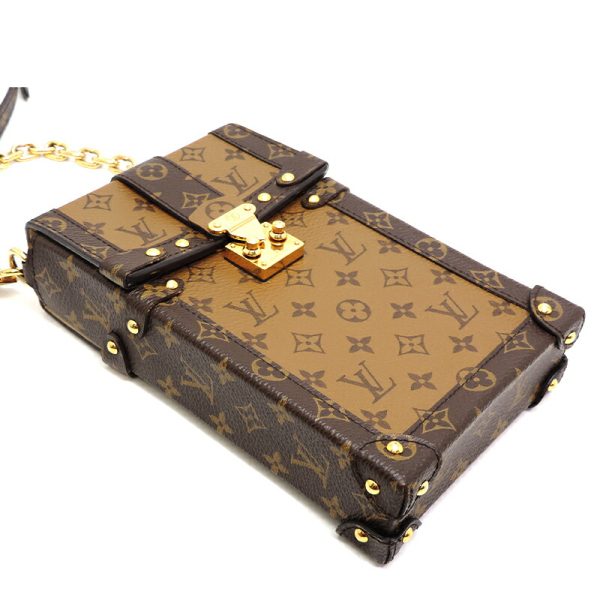 dh76987 3 Louis Vuitton Mini Pochette Trunk Monogram Shoulder Bag Brown