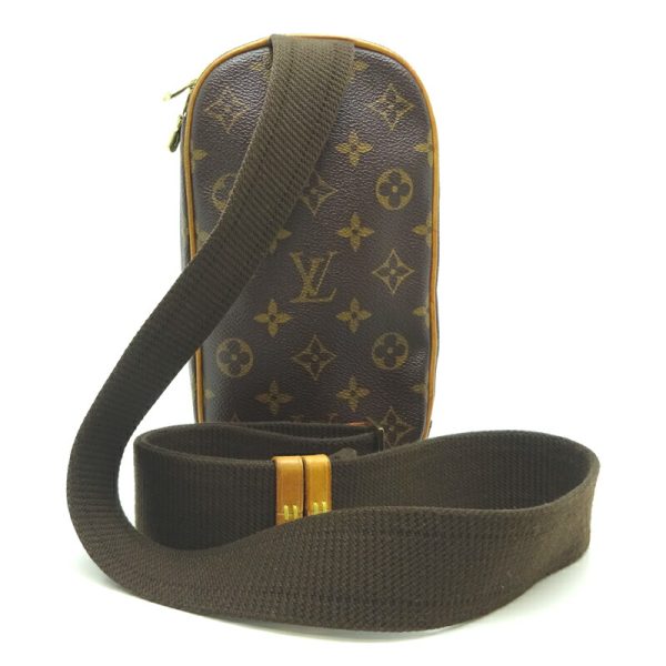 dh77354 2 Louis Vuitton Pochette Ganju Monogram Shoulder Bag Brown