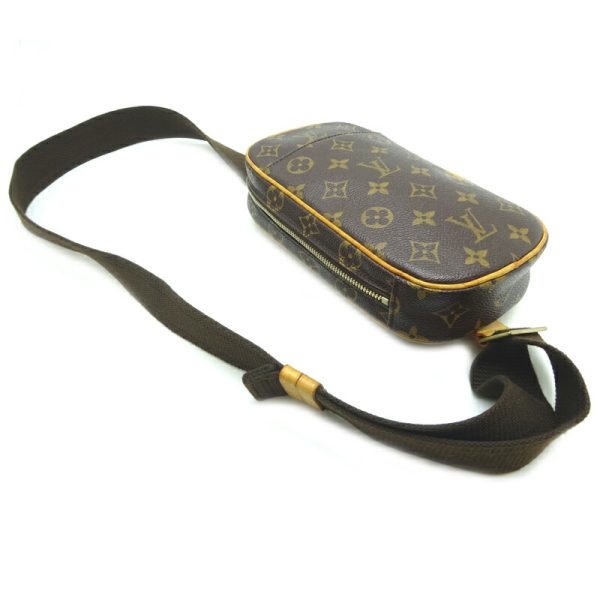 dh77354 3 Louis Vuitton Pochette Ganju Monogram Shoulder Bag Brown