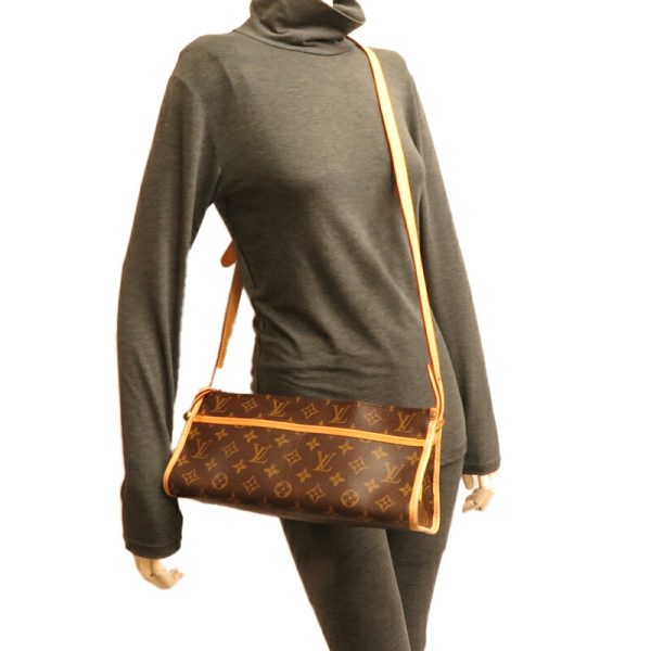 dh77356 9 Louis Vuitton Popincourt Long Monogram Handbag Brown