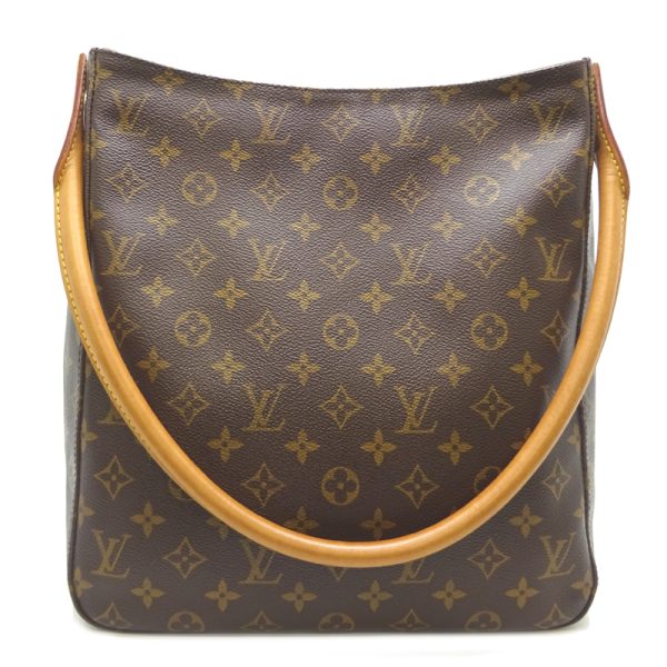 dh77392 1 Louis Vuitton Looping GM Monogram Shoulder Bag Brown