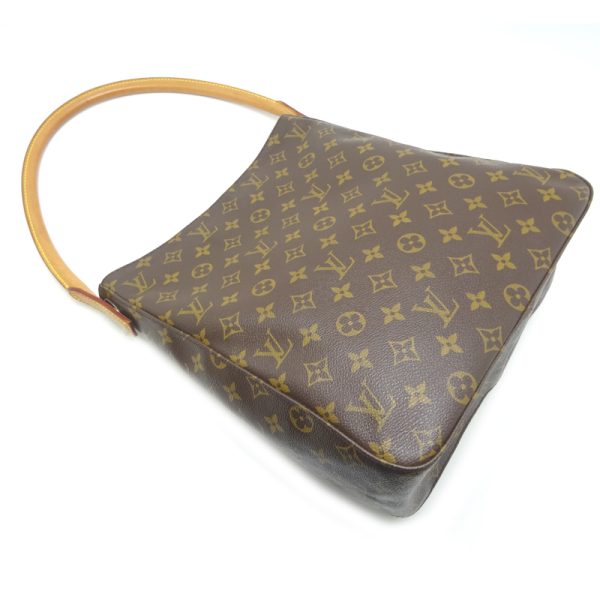 dh77392 3 Louis Vuitton Looping GM Monogram Shoulder Bag Brown