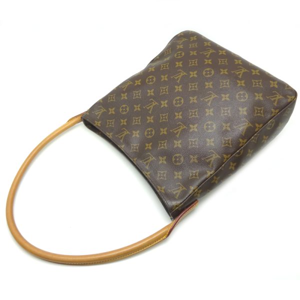 dh77392 4 Louis Vuitton Looping GM Monogram Shoulder Bag Brown