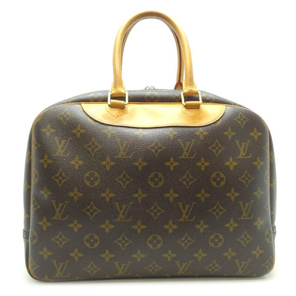 dh77393 2 Louis Vuitton Deauville Monogram Handbag Brown