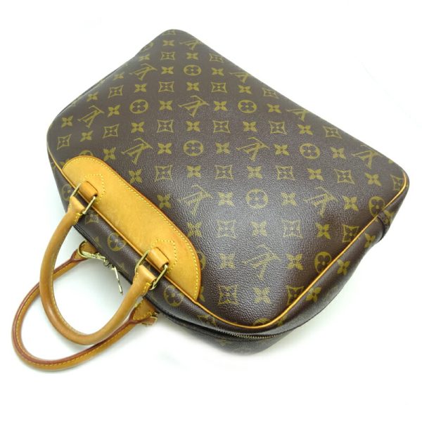 dh77393 4 Louis Vuitton Deauville Monogram Handbag Brown