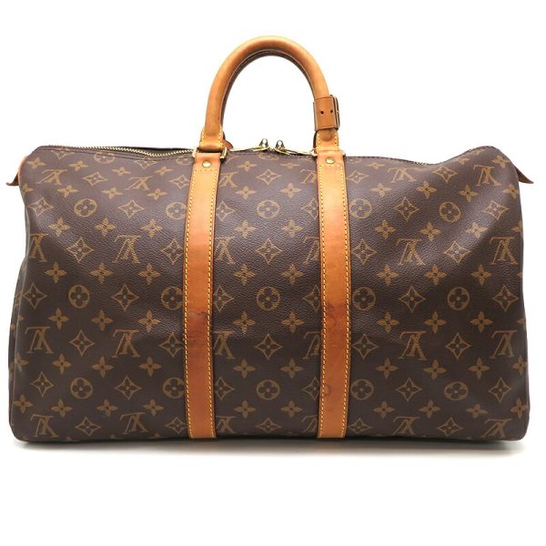 dh77717 2 Louis Vuitton Keepall 45 Monogram Bag Brown