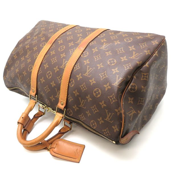 dh77717 4 Louis Vuitton Keepall 45 Monogram Bag Brown