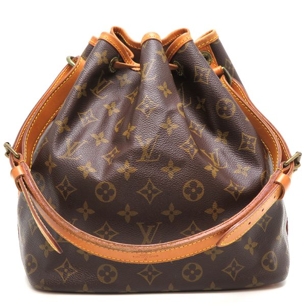 dh77718 2 Louis Vuitton Petit Noe Monogram Shoulder Bag Brown