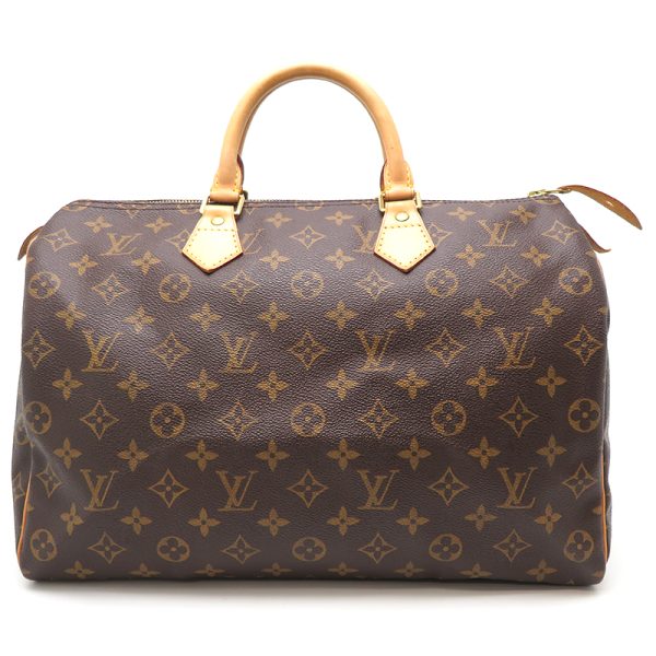 dh77769 1 Louis Vuitton Speedy 35 Monogram Handbag Brown