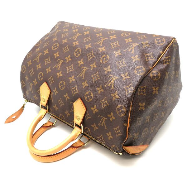 dh77769 4 Louis Vuitton Speedy 35 Monogram Handbag Brown