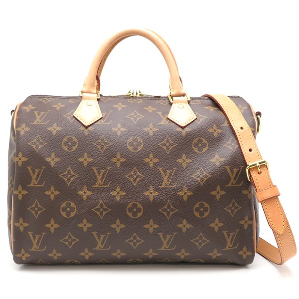 dh77774 1 Louis Vuitton Speedy 30 Monogram Handbag Brown