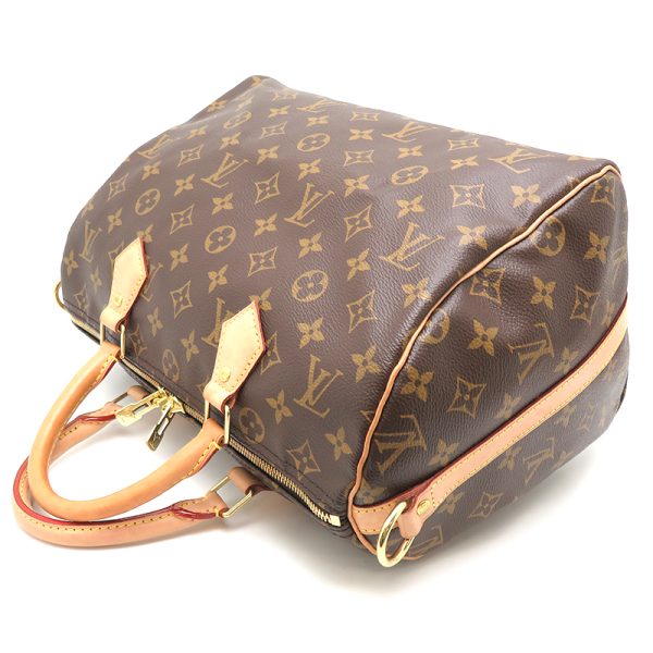 dh77774 4 Louis Vuitton Speedy 30 Monogram Handbag Brown