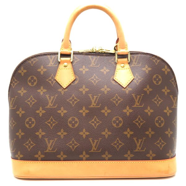 dh77777 1 Louis Vuitton Alma Monogram Handbag Brown